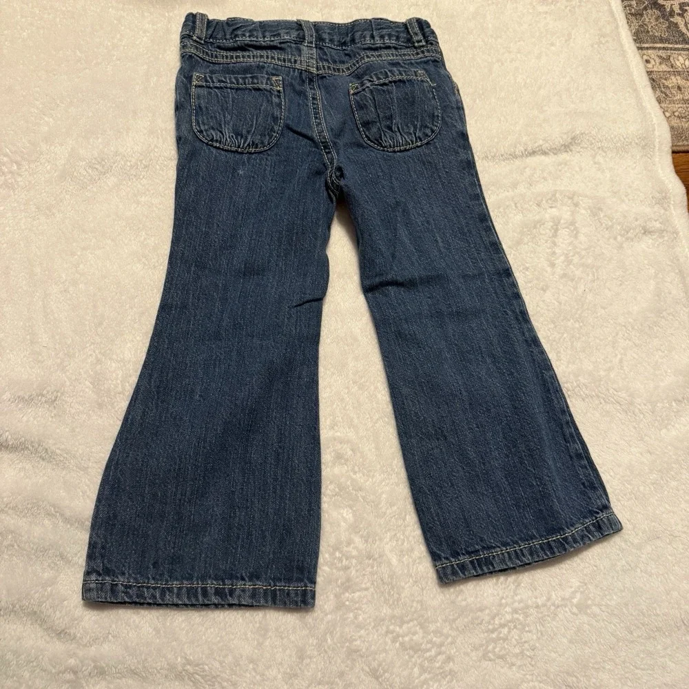 2013 Gymboree Toddler Girls Jeans Size 3T‎ Flare Bow Pockets